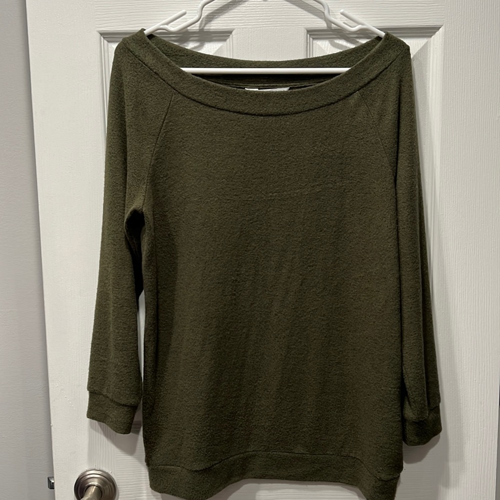 Soft Market and Spruce Olive Green top
